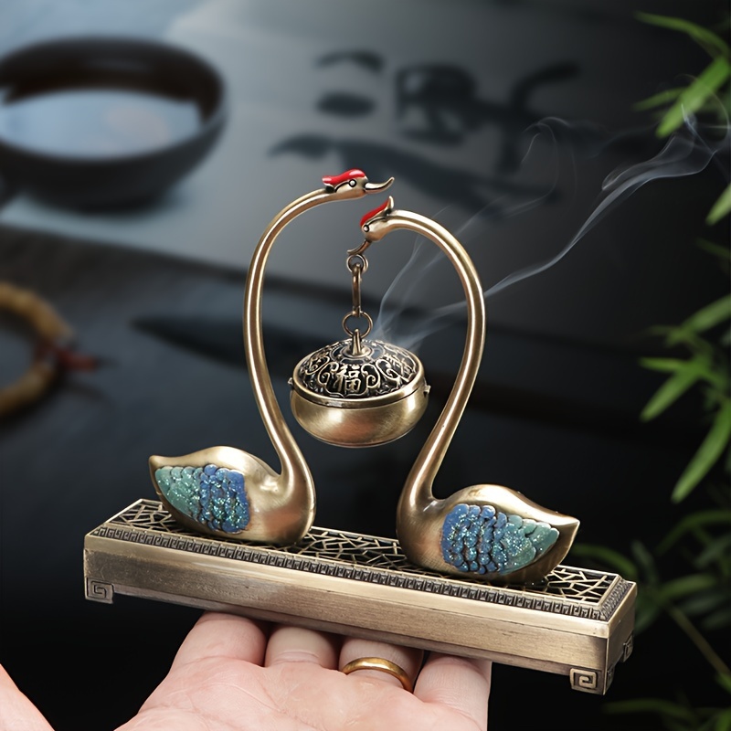 Incense Cone Holder - Swan Lake Dual-purpose Chinese Incense Burner