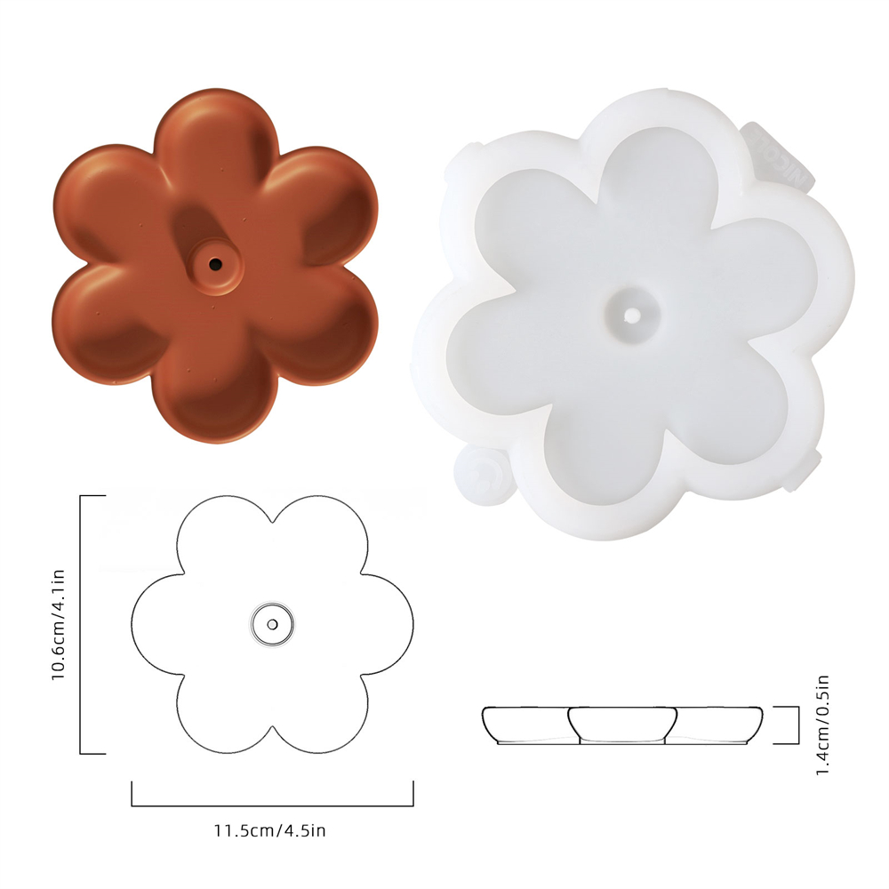 Boowan Nicole Flower Incense H - Incense Cone Holder ulasan dan harga