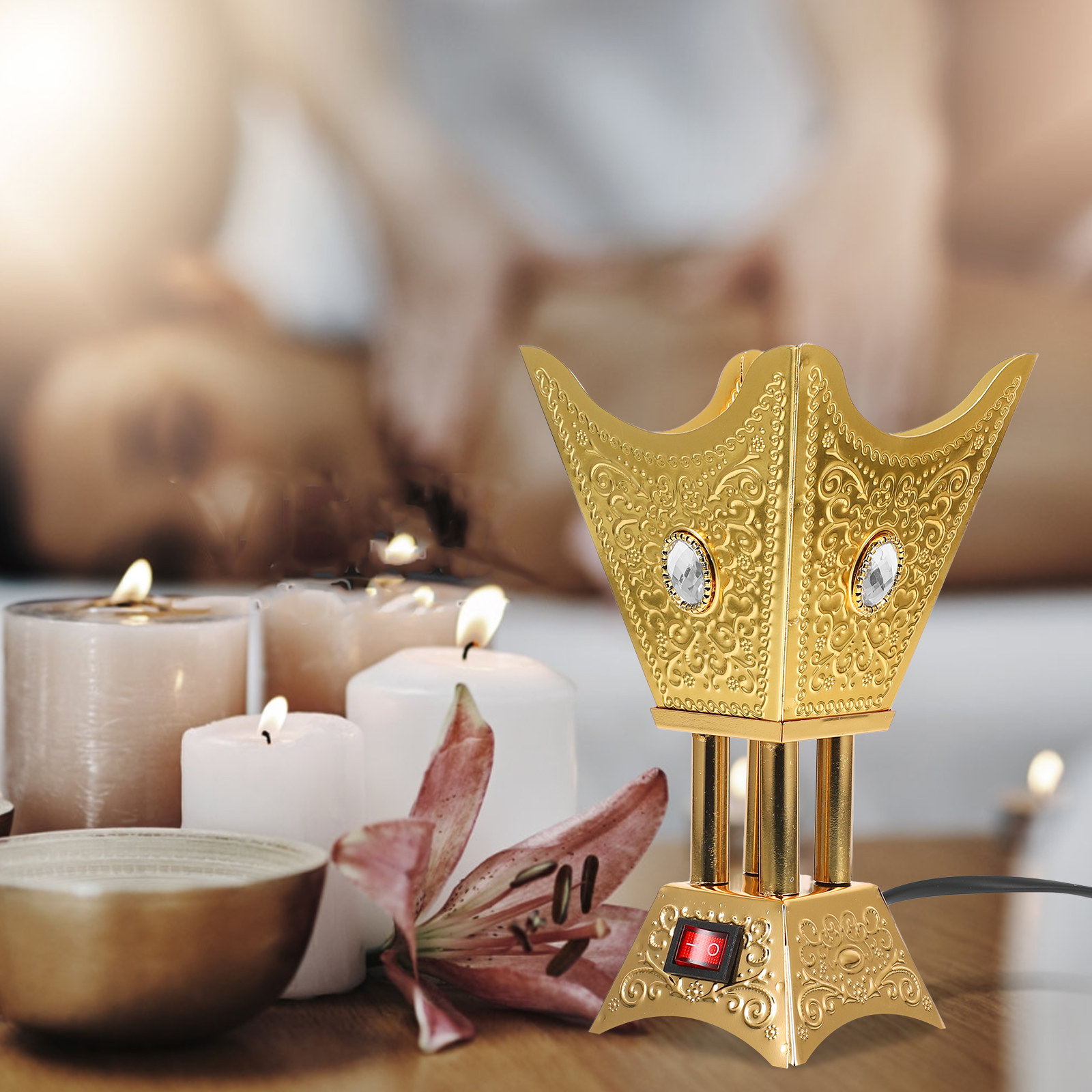 Portable Electric Aroma Incens - Incense Cone Holder ulasan dan harga