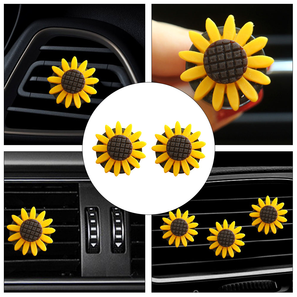 2Pcs Sunflower Car Aromatherap - Home Fragrance Tool ulasan dan harga