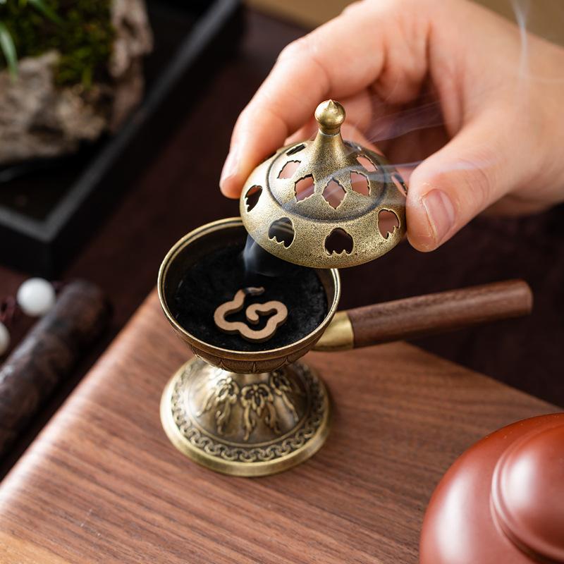 Handheld Rotating Incense Burn - Incense Cone Holder ulasan dan harga