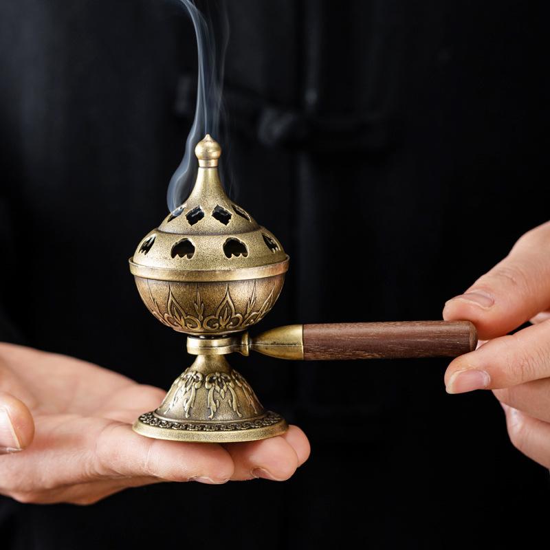 Handheld Rotating Incense Burn - Incense Cone Holder ulasan dan harga