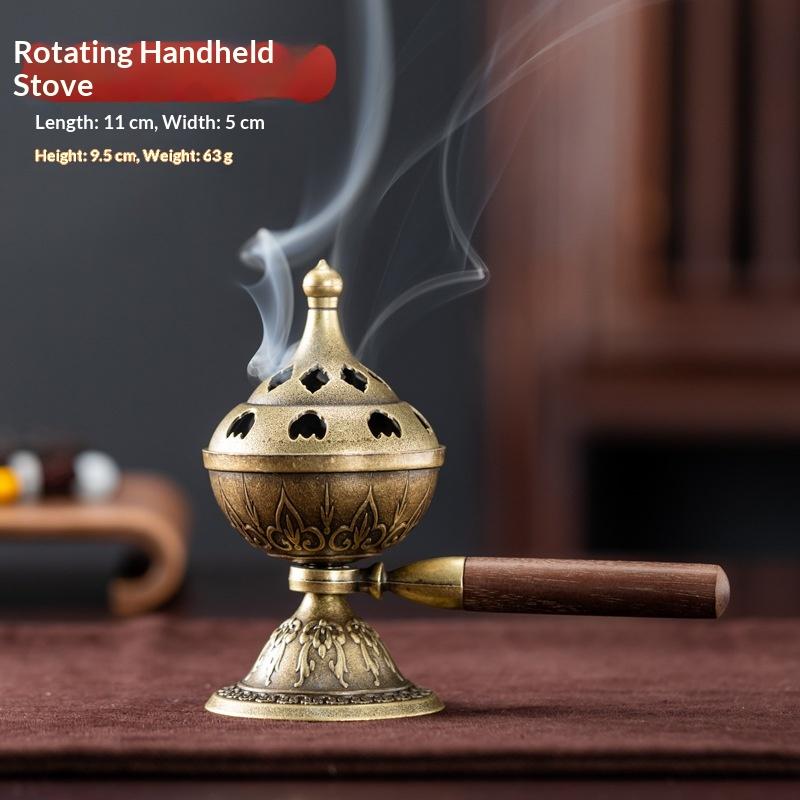 Handheld Rotating Incense Burn - Incense Cone Holder ulasan dan harga