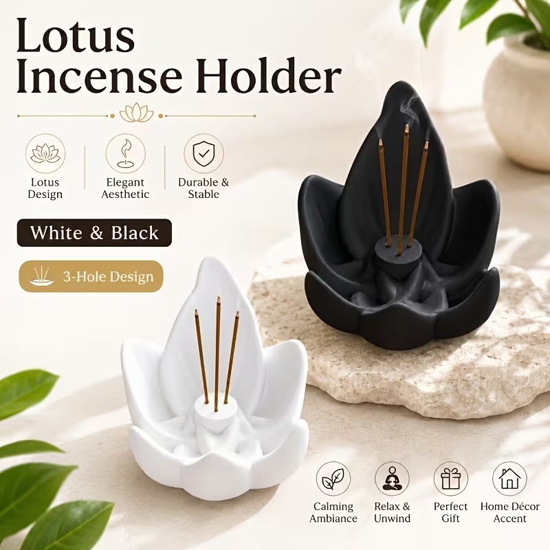 Zen Chinese Style Lotus Incens - Incense Cone Holder ulasan dan harga
