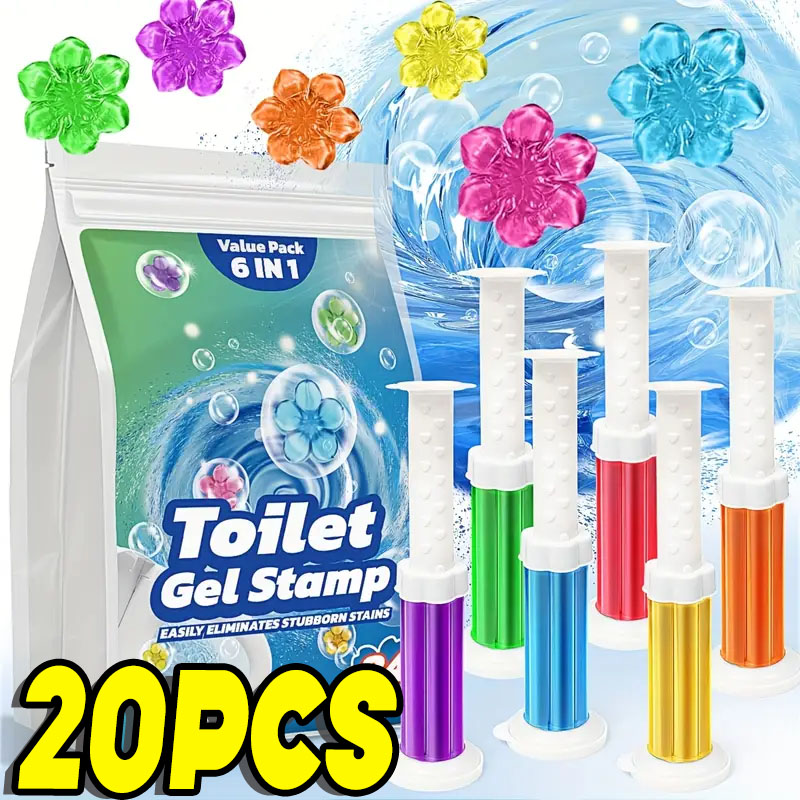 1/20pcs Flower Toilet Cleaner  - Home Fragrance Gel ulasan dan harga