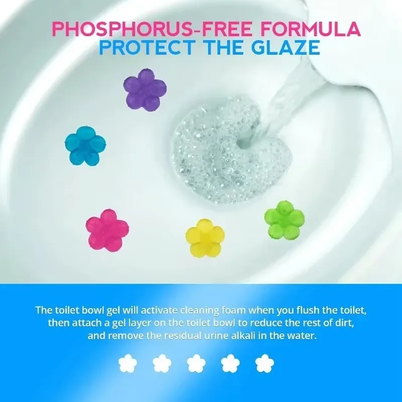 1/20pcs Flower Toilet Cleaner  - Home Fragrance Gel ulasan dan harga