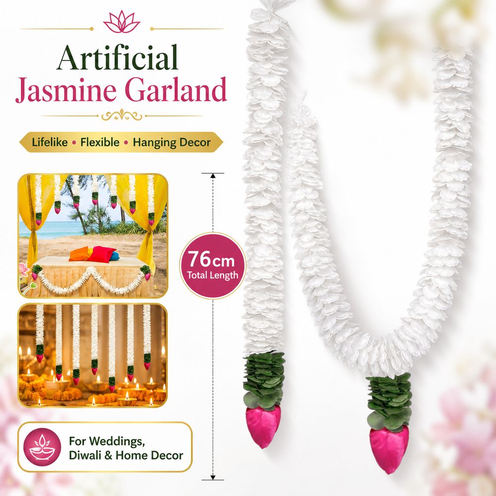 1/3Pcs Plastic Artificial Jasm - Home Fragrance Jasmine ulasan dan harga