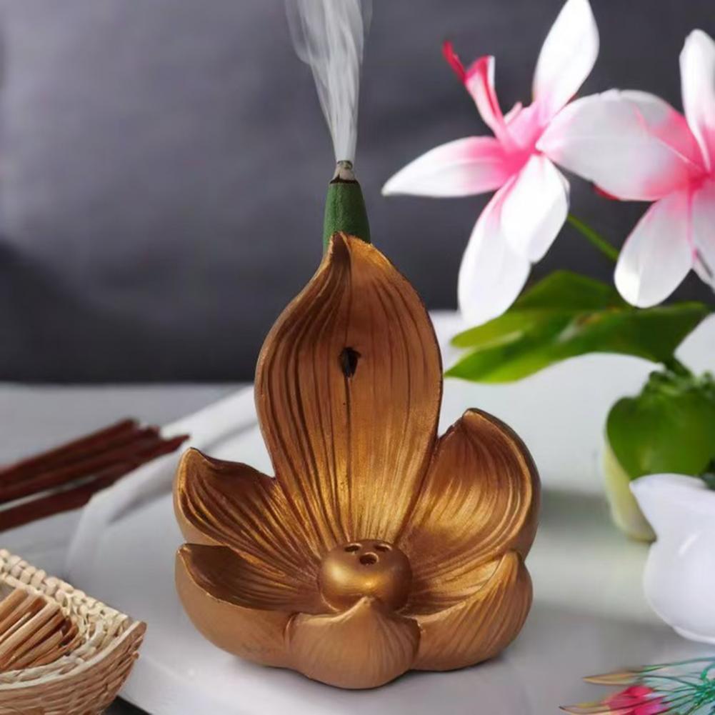 Lotus Incense Holder Resin Lot - Incense Cone Holder ulasan dan harga