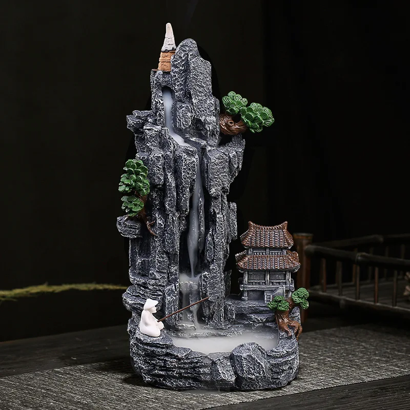 1pc Waterfall Backflow Incense - Incense Cone Holder ulasan dan harga