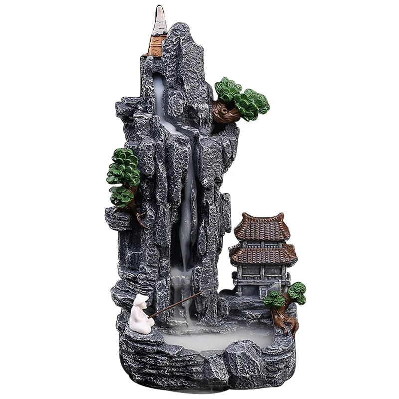 1pc Waterfall Backflow Incense - Incense Cone Holder ulasan dan harga