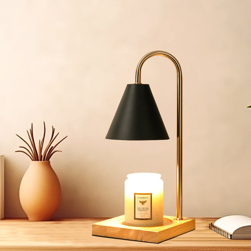 Modern Candle Warmer Lamp Wood - Home Fragrance Candles ulasan dan harga